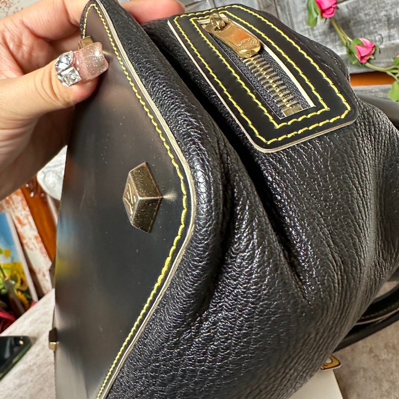 LV suhali蘇哈里黑色牛皮手提包-28