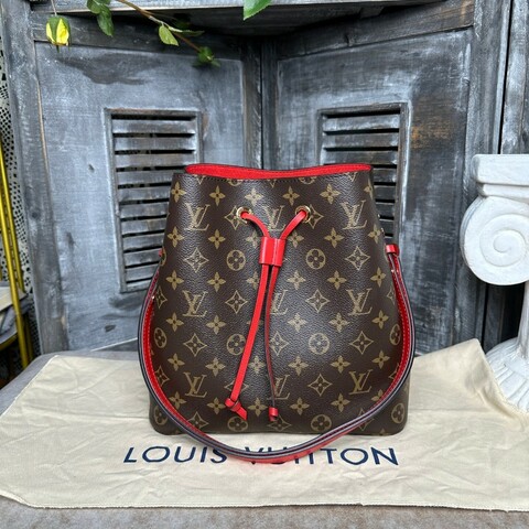 LV noe neo 老花紅色水桶包