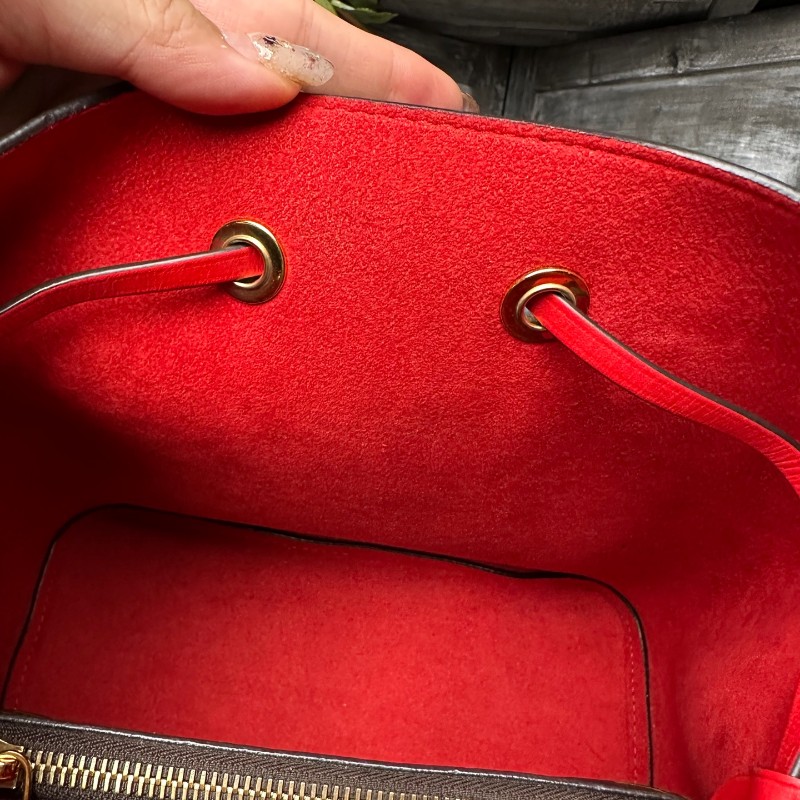 LV noe neo 老花紅色水桶包-27