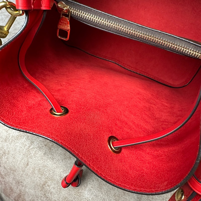 LV noe neo 老花紅色水桶包-28