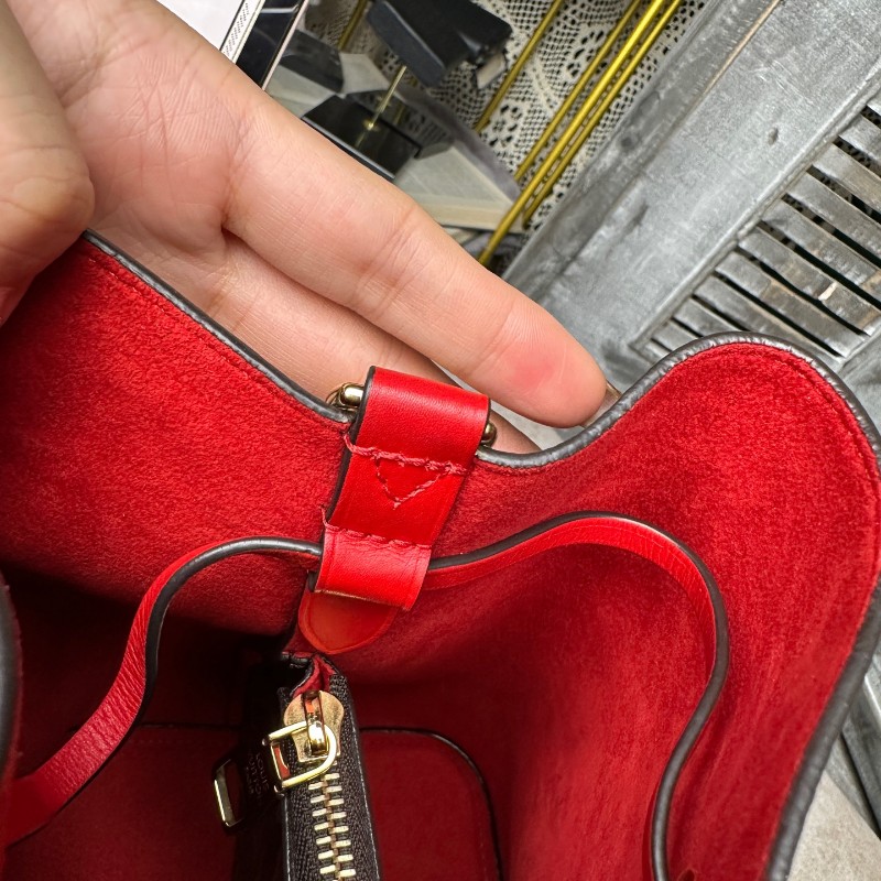 LV noe neo 老花紅色水桶包-30