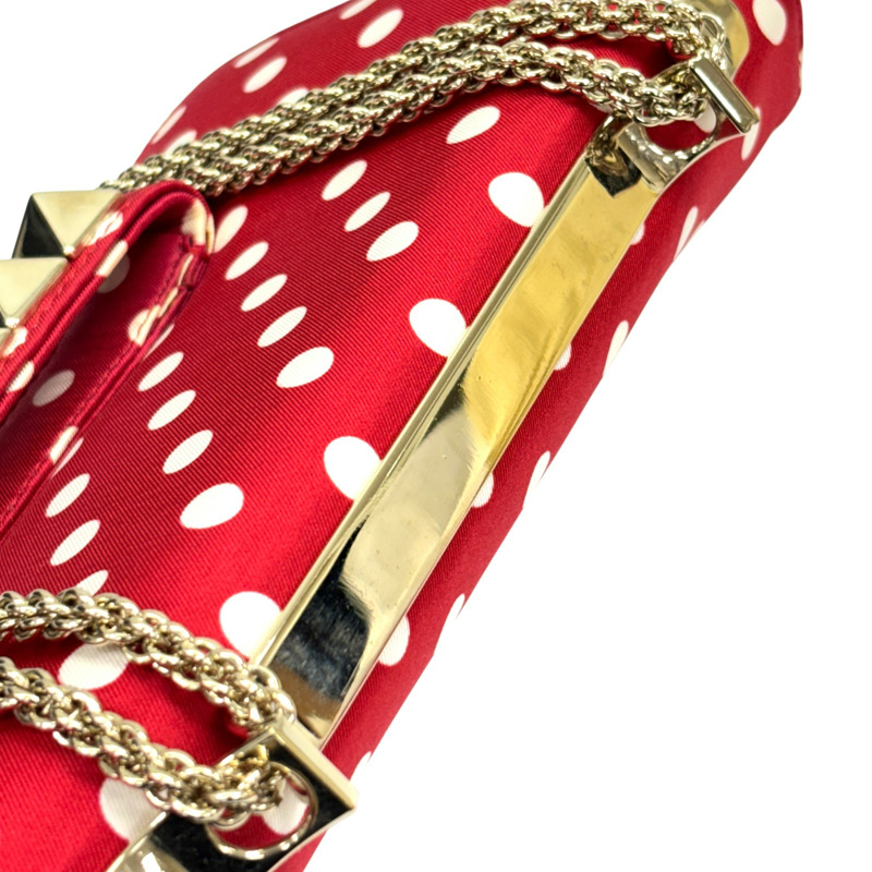 紅色 帆布 VaVaVoom Pop Pois 肩背包 【Valentino 范倫鐵諾】-9
