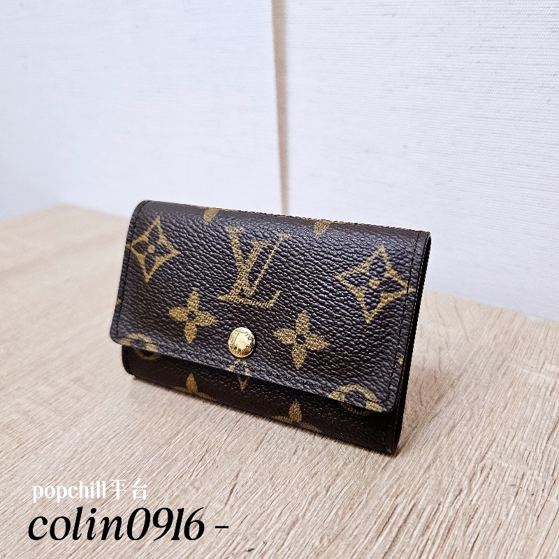 [品況新🫶] LV老花金釦鑰匙包-0