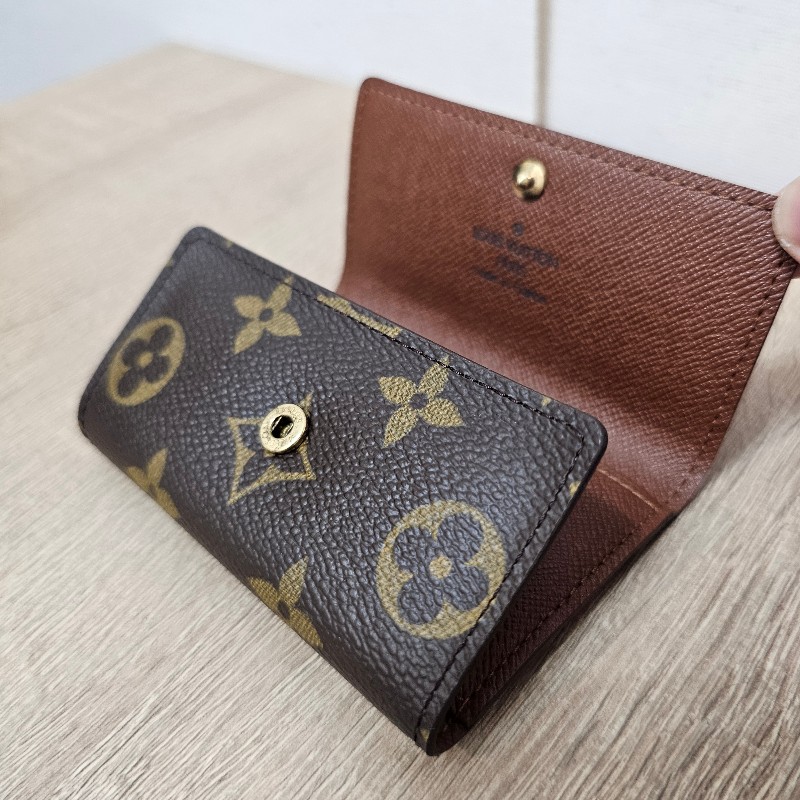 [品況新🫶] LV老花金釦鑰匙包-4