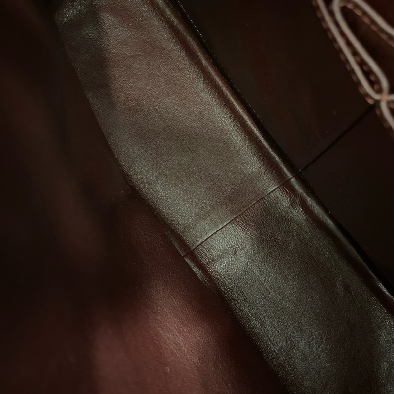 Chanel 2.55黑金經典款皺褶復古牛皮 肩背包-6