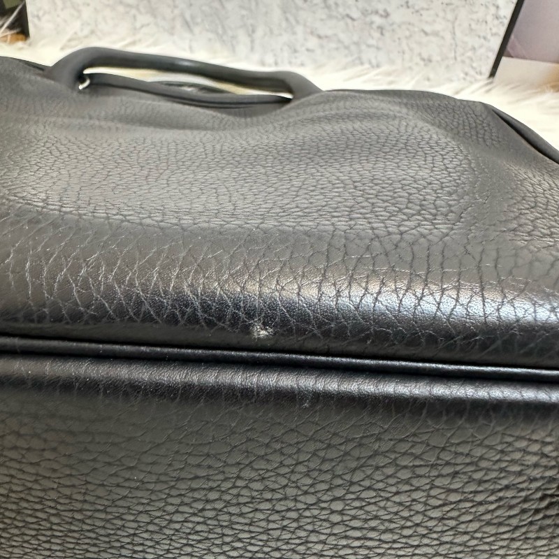 Hermes 黑色 Steve Besace系列 Steve 牛皮郵差包 電腦公事包-16