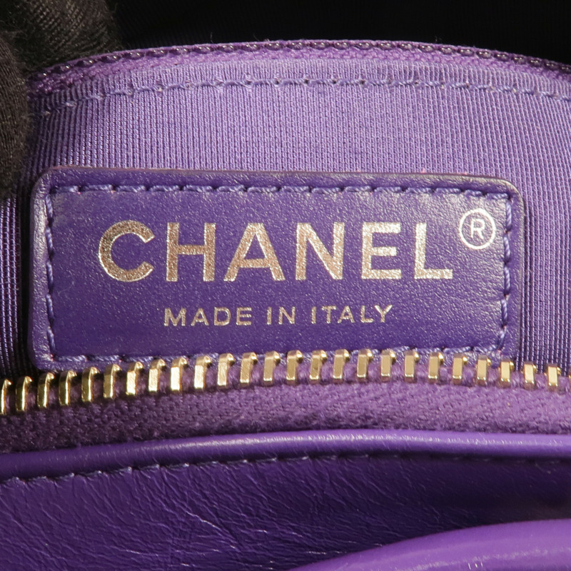 CHANEL 牛皮皮革Gabrielle Mini鏈帶肩背袋-5