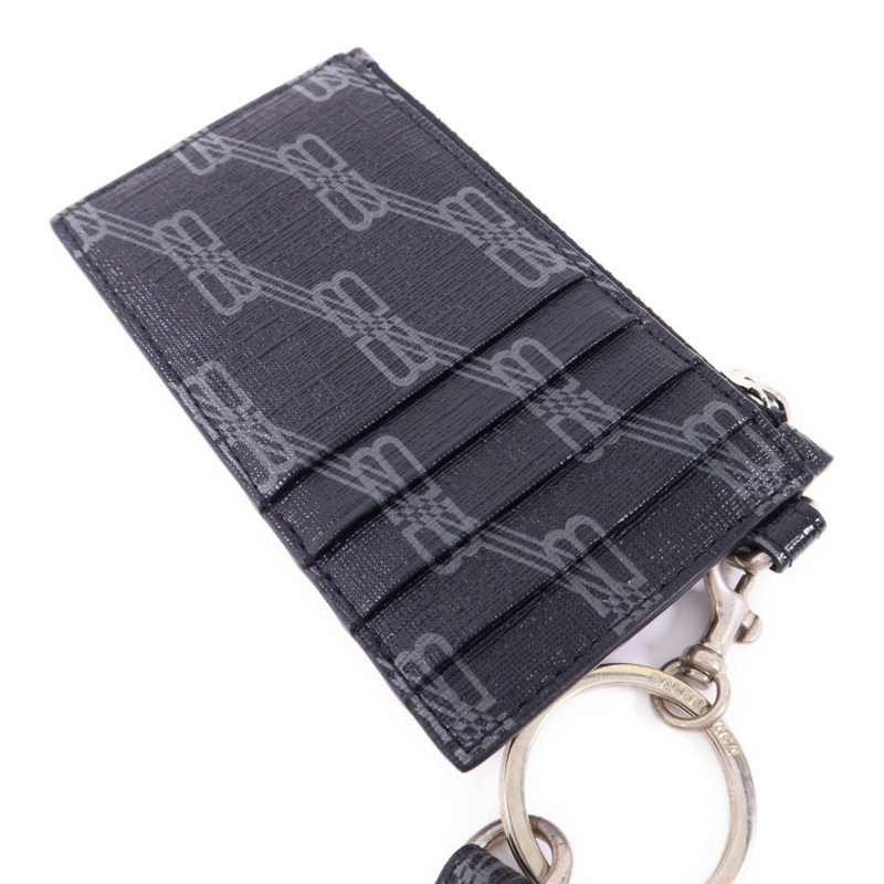 BALENCIAGA 塗層帆布Card Case銀扣卡片套-3