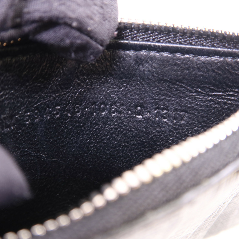 BALENCIAGA 塗層帆布Card Case銀扣卡片套-8