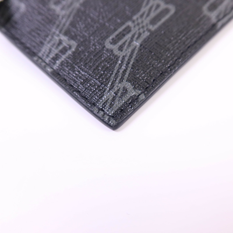 BALENCIAGA 塗層帆布Card Case銀扣卡片套-15