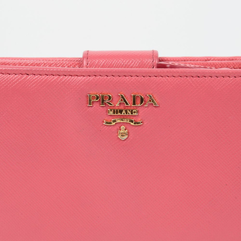 PRADA 1M1225 金屬Logo迷你錢包-2