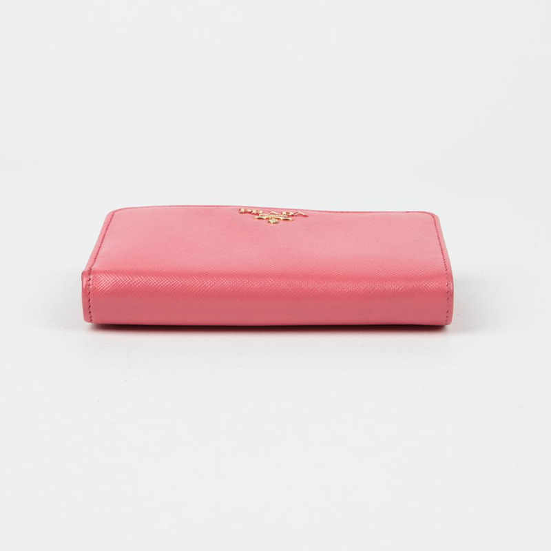 PRADA 1M1225 金屬Logo迷你錢包-5