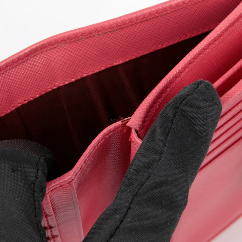 PRADA 1M1225 金屬Logo迷你錢包-10