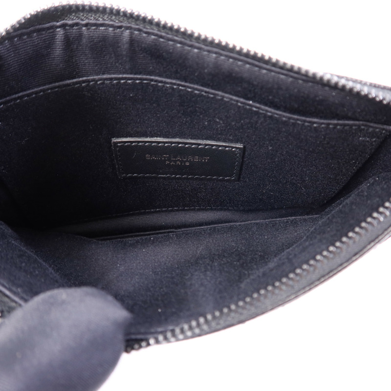 SAINT LAURENT 牛皮皮革Pouch手拿包-4