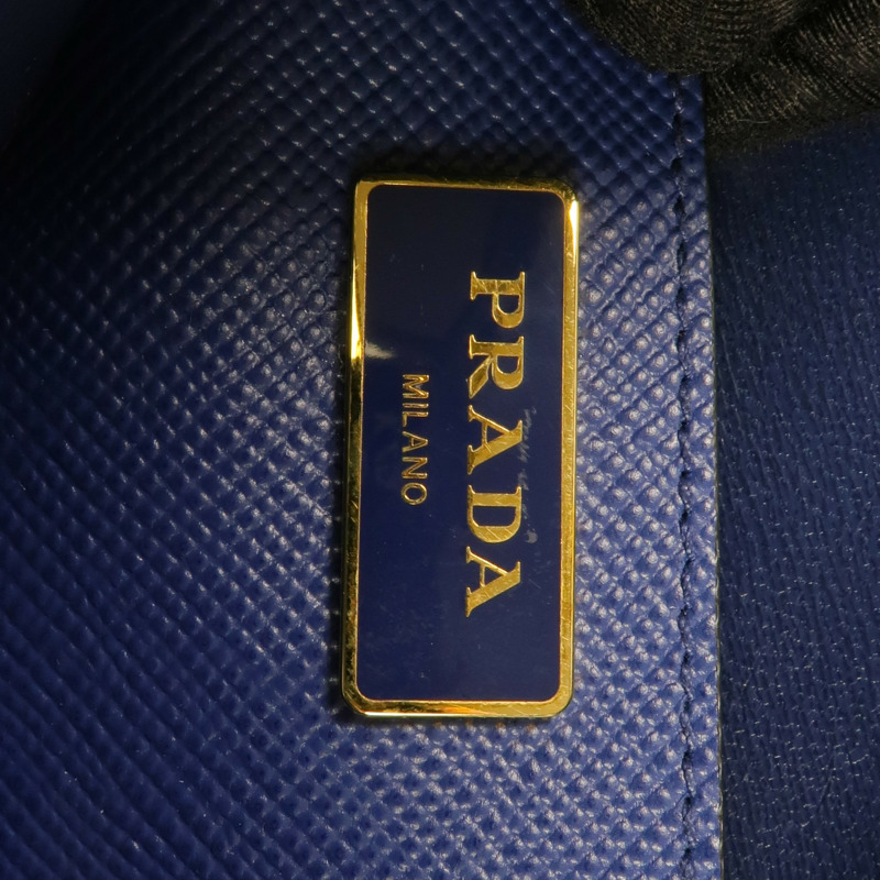 PRADA Saffiano皮革Saffiano Lux Dome Bag金扣手挽肩背兩用袋-5