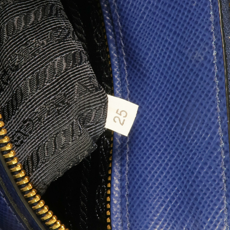 PRADA Saffiano皮革Saffiano Lux Dome Bag金扣手挽肩背兩用袋-6