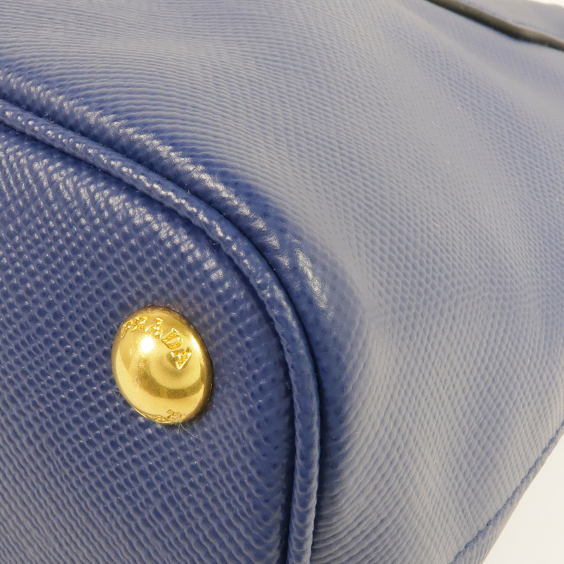 PRADA Saffiano皮革Saffiano Lux Dome Bag金扣手挽肩背兩用袋-10