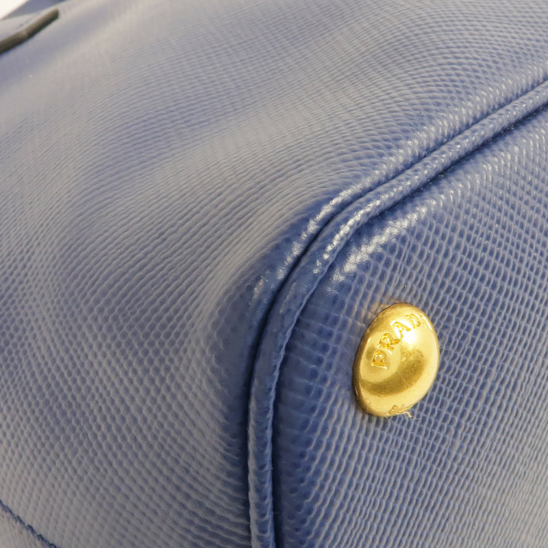 PRADA Saffiano皮革Saffiano Lux Dome Bag金扣手挽肩背兩用袋-11