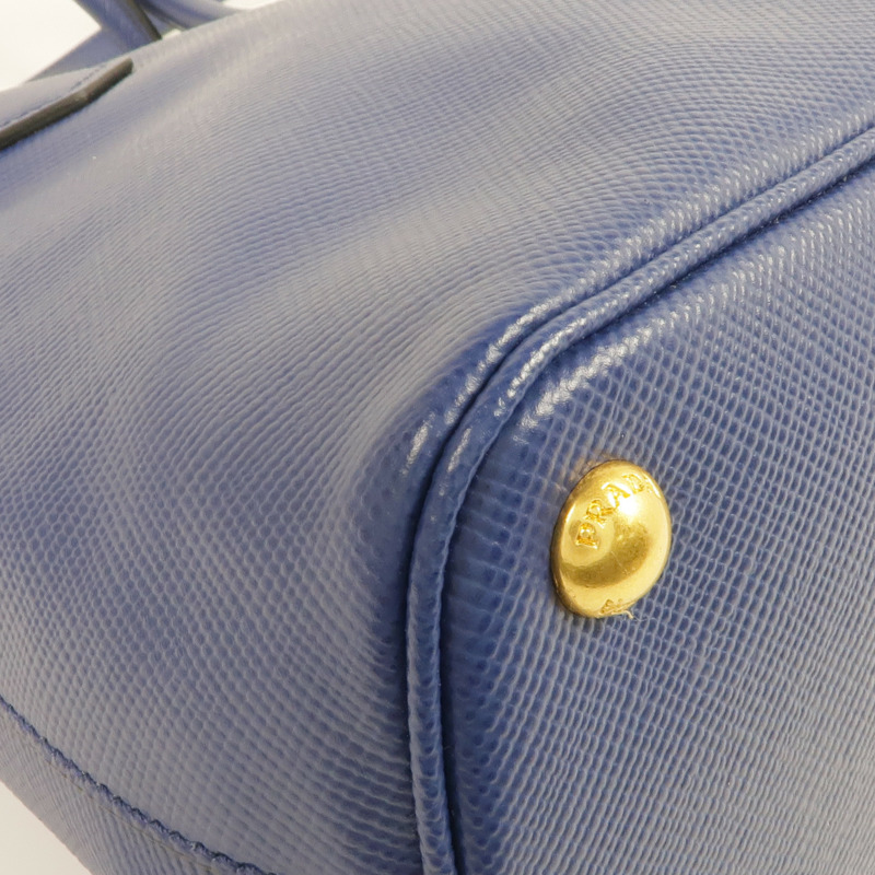 PRADA Saffiano皮革Saffiano Lux Dome Bag金扣手挽肩背兩用袋-12