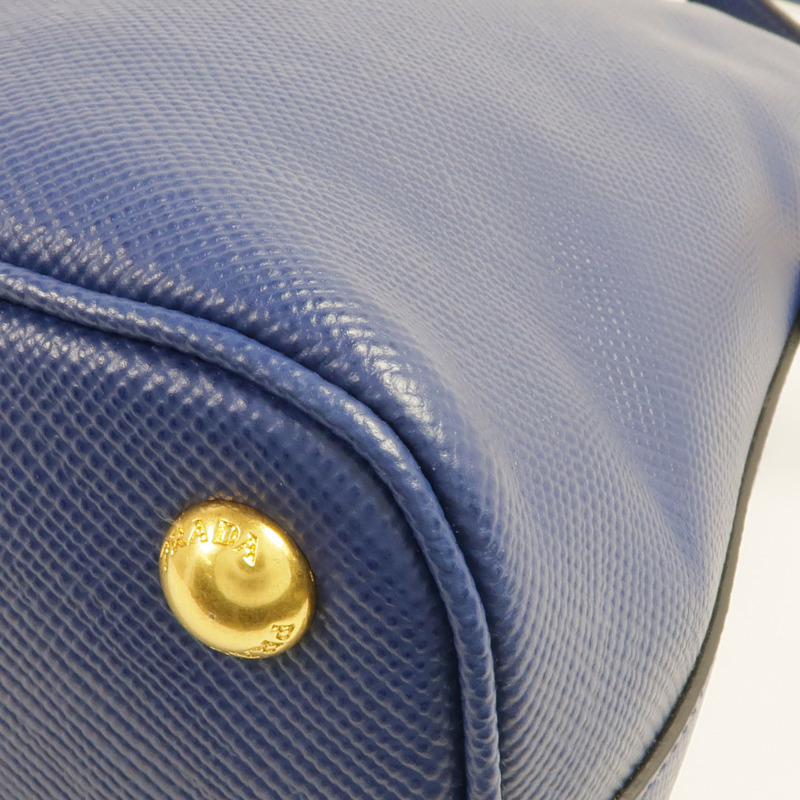 PRADA Saffiano皮革Saffiano Lux Dome Bag金扣手挽肩背兩用袋-13