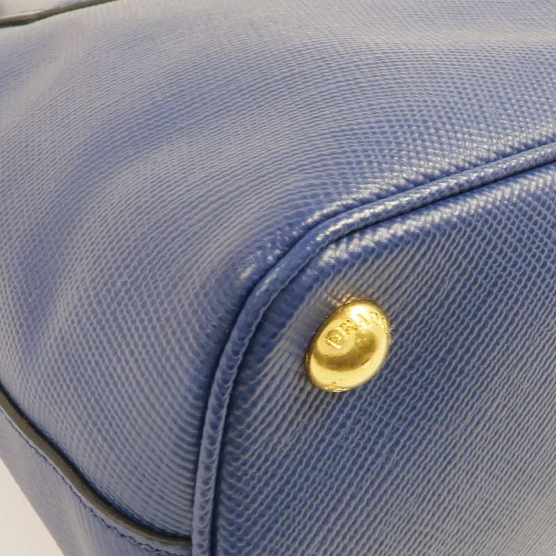 PRADA Saffiano皮革Saffiano Lux Dome Bag金扣手挽肩背兩用袋-14