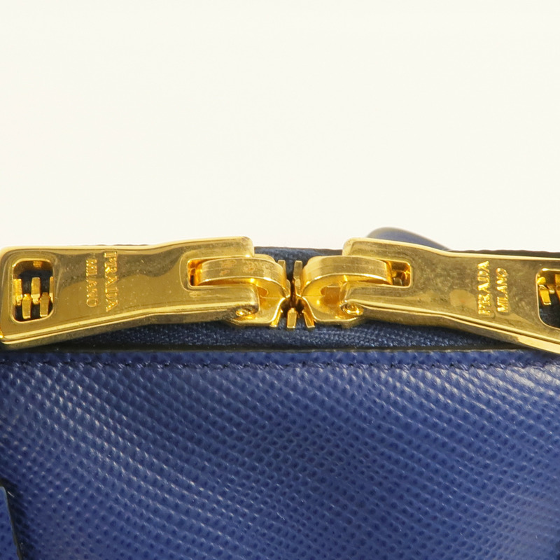 PRADA Saffiano皮革Saffiano Lux Dome Bag金扣手挽肩背兩用袋-15