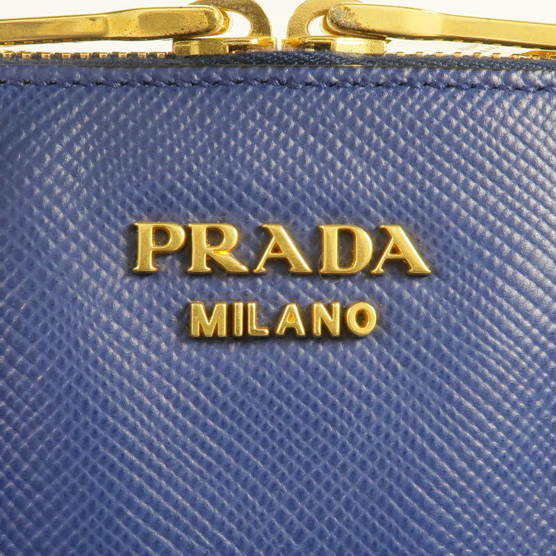 PRADA Saffiano皮革Saffiano Lux Dome Bag金扣手挽肩背兩用袋-16