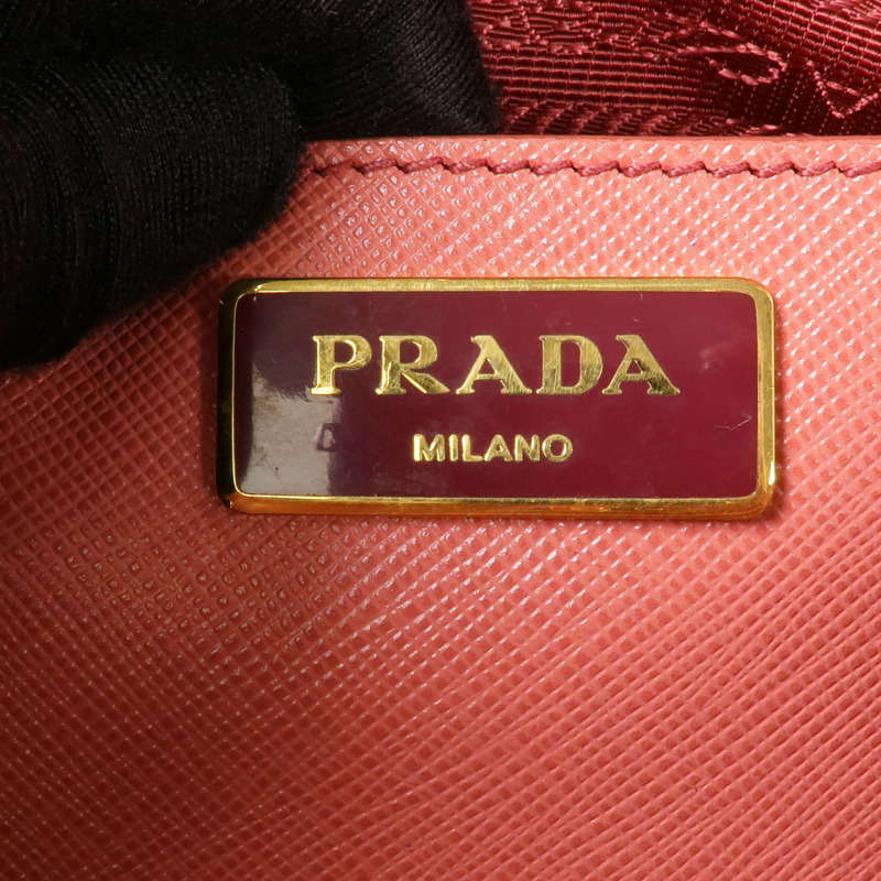 PRADA Saffiano皮革Saffiano Lux Tote Bag金扣手挽肩背兩用袋-5