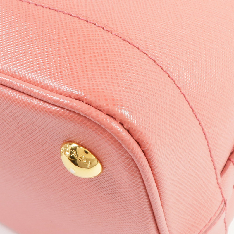 PRADA Saffiano皮革Saffiano Lux Tote Bag金扣手挽肩背兩用袋-13