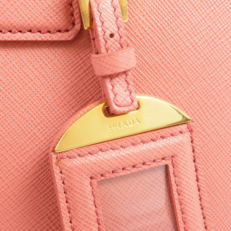 PRADA Saffiano皮革Saffiano Lux Tote Bag金扣手挽肩背兩用袋-15