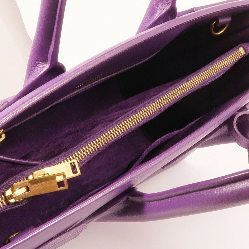 SAINT LAURENT 牛皮皮革Sac De Jour金扣手挽肩背兩用袋-4