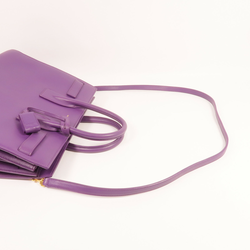 SAINT LAURENT 牛皮皮革Sac De Jour金扣手挽肩背兩用袋-8