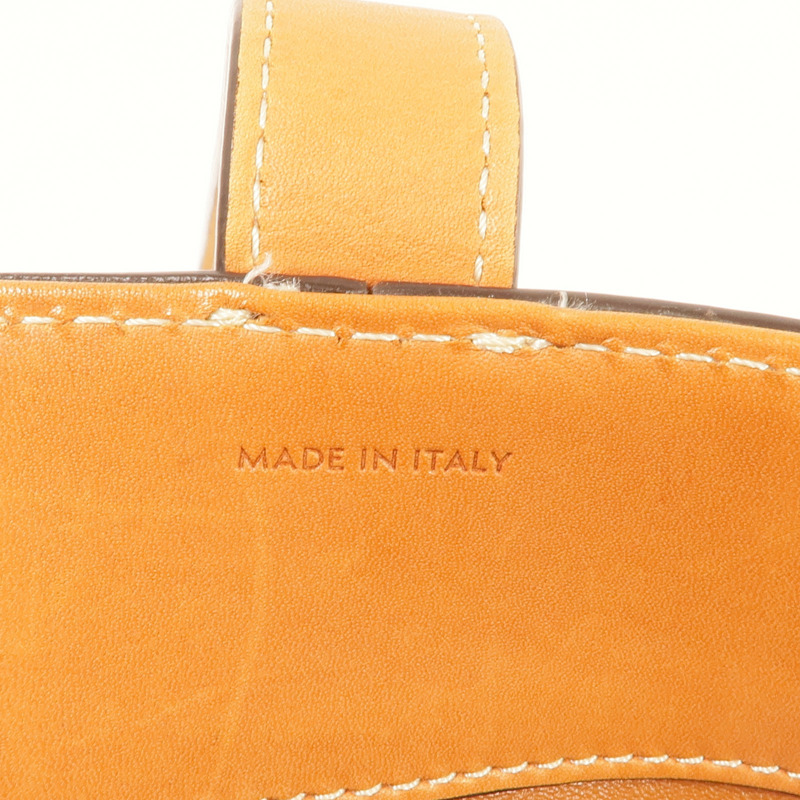 CELINE 牛皮皮革Bucket Triomphe金扣肩背袋-7