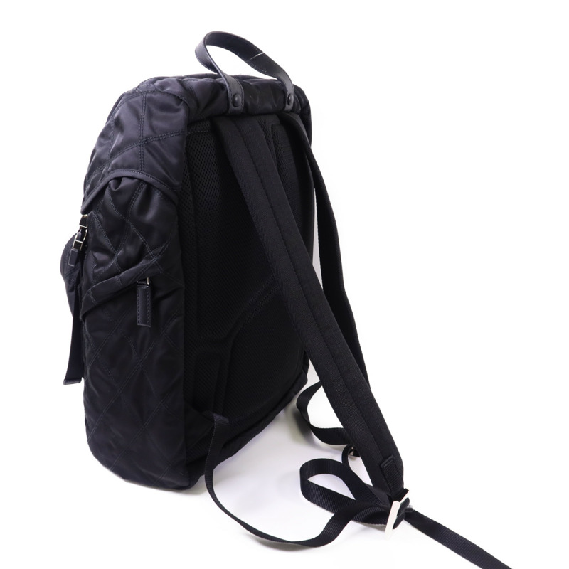 PRADA 尼龍Backpack銀扣背包-3