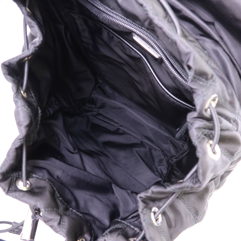 PRADA 尼龍Backpack銀扣背包-5