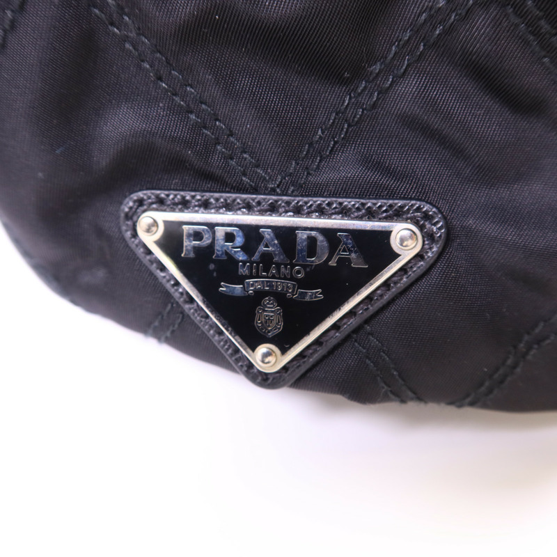 PRADA 尼龍Backpack銀扣背包-11