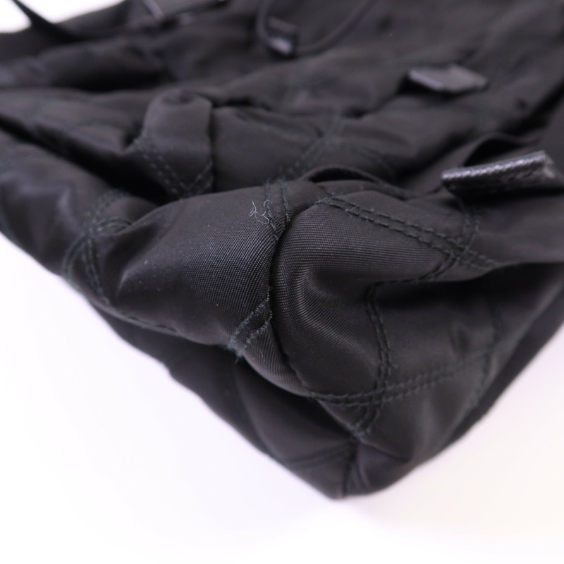 PRADA 尼龍Backpack銀扣背包-12