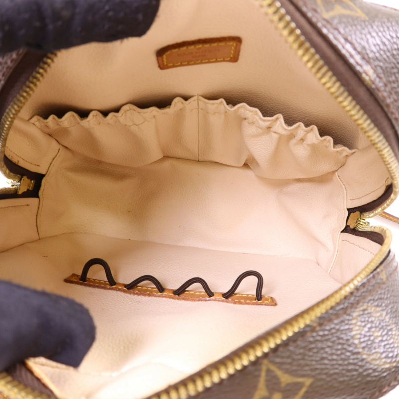 LOUIS VUITTON Monogram Spontini金扣手挽肩背兩用袋棕色-5