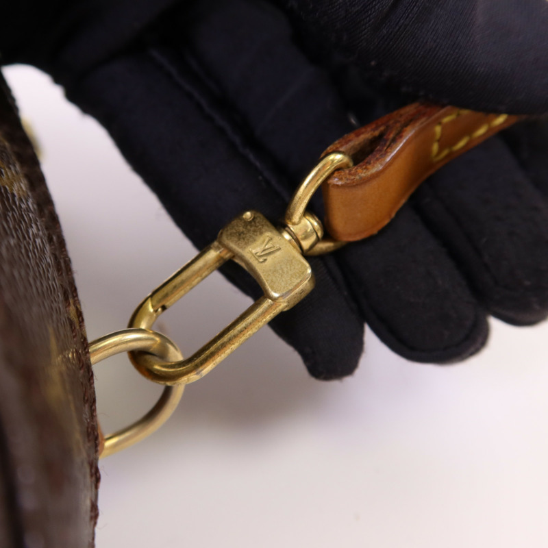 LOUIS VUITTON Monogram Spontini金扣手挽肩背兩用袋棕色-10