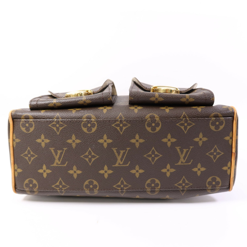 LOUIS VUITTON Monogram Manhattan PM金扣手挽袋-3