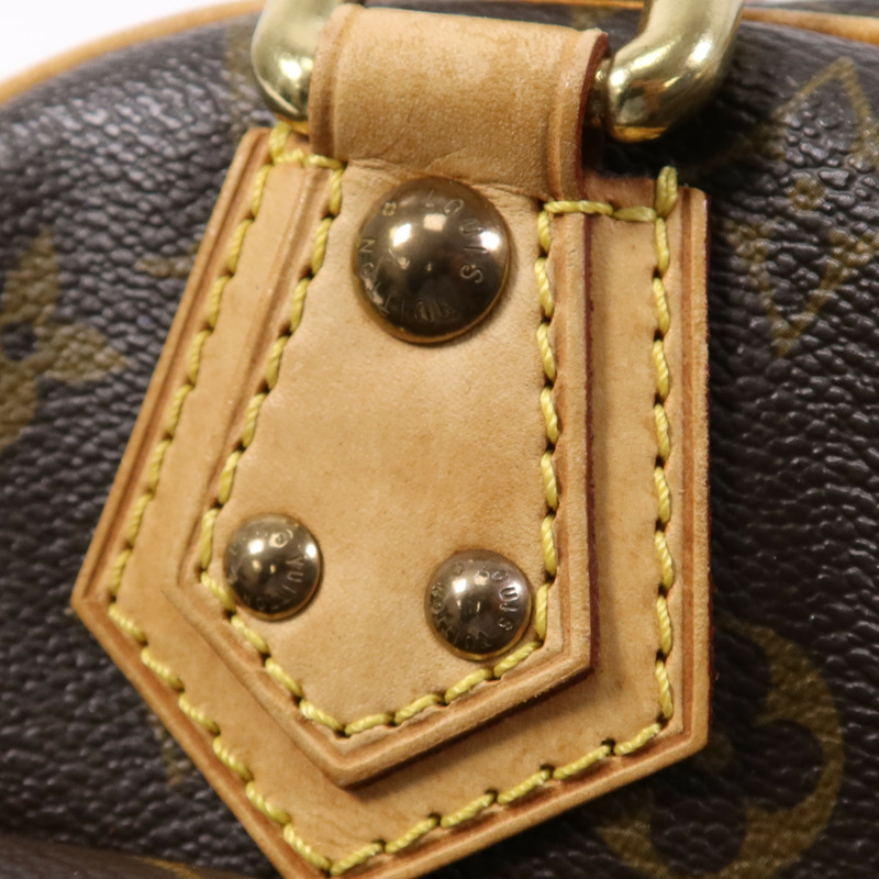 LOUIS VUITTON Monogram Manhattan PM金扣手挽袋-15