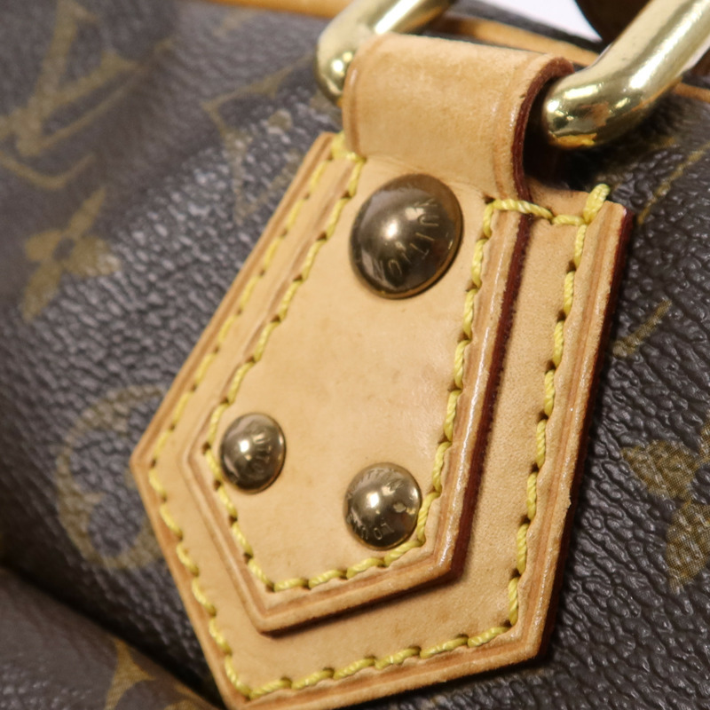 LOUIS VUITTON Monogram Manhattan PM金扣手挽袋-16