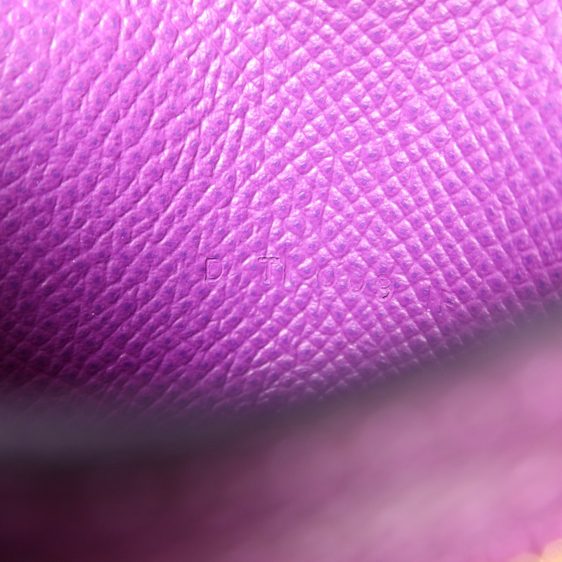 HERMES Epsom皮革Bearn Bifold Wallet金扣錢包Raisin/Anemone-7