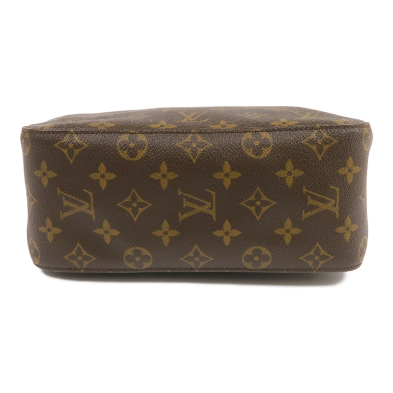 LOUIS VUITTON Monogram Looping MM金扣肩背袋棕色-3