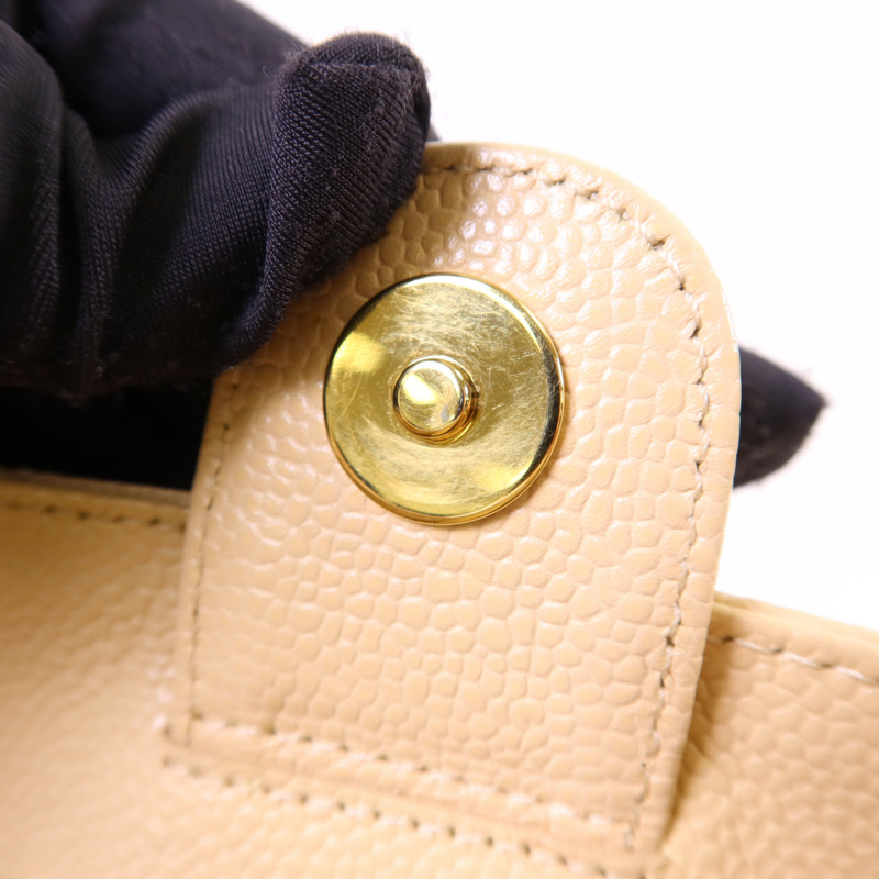 CHANEL 牛皮皮革PST Petite Tote Bag金扣鏈帶肩背袋-9