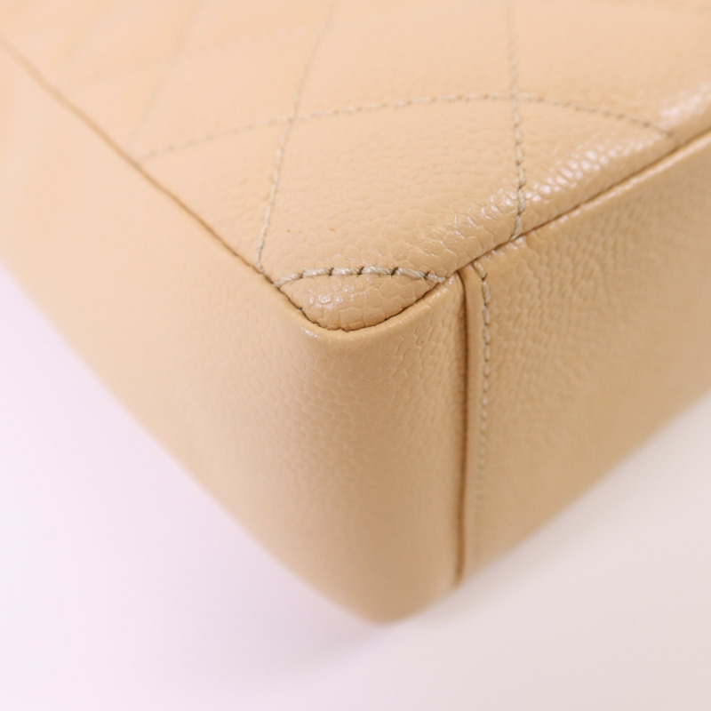 CHANEL 牛皮皮革PST Petite Tote Bag金扣鏈帶肩背袋-12