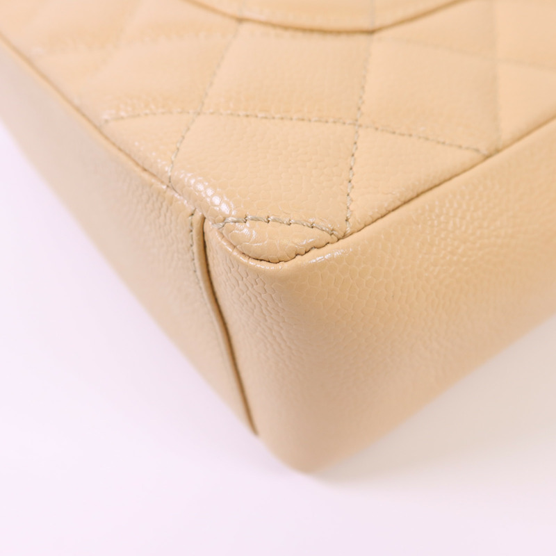 CHANEL 牛皮皮革PST Petite Tote Bag金扣鏈帶肩背袋-13