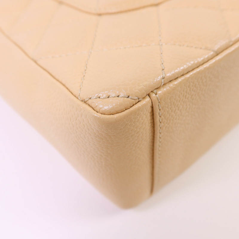 CHANEL 牛皮皮革PST Petite Tote Bag金扣鏈帶肩背袋-14