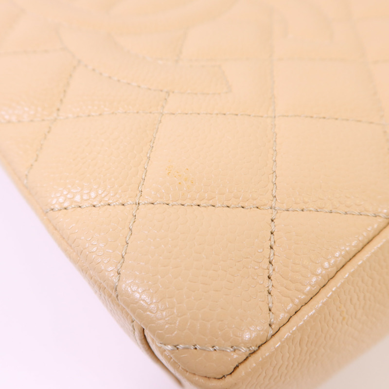 CHANEL 牛皮皮革PST Petite Tote Bag金扣鏈帶肩背袋-16