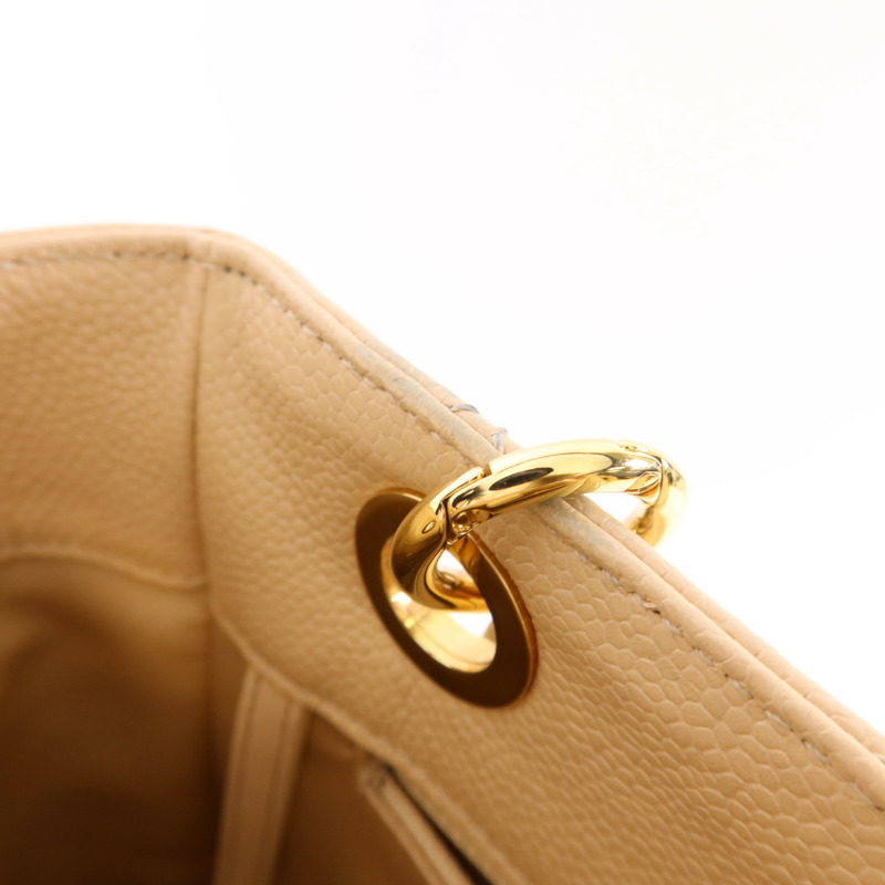 CHANEL 牛皮皮革PST Petite Tote Bag金扣鏈帶肩背袋-18